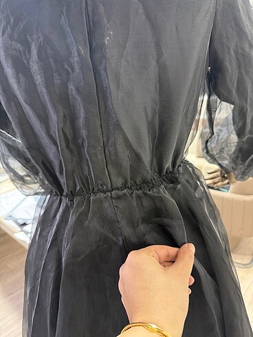 Tüllü astarlı elbise - Görsel 7