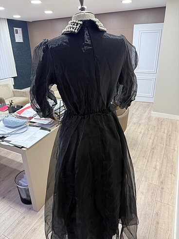 Tüllü astarlı elbise - Görsel 9