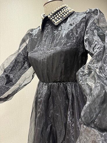 Tüllü astarlı elbise - Görsel 11