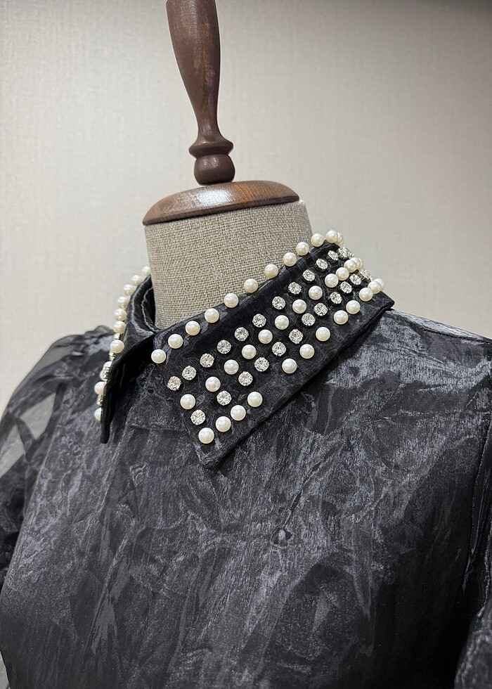 Tüllü astarlı elbise - Görsel 5