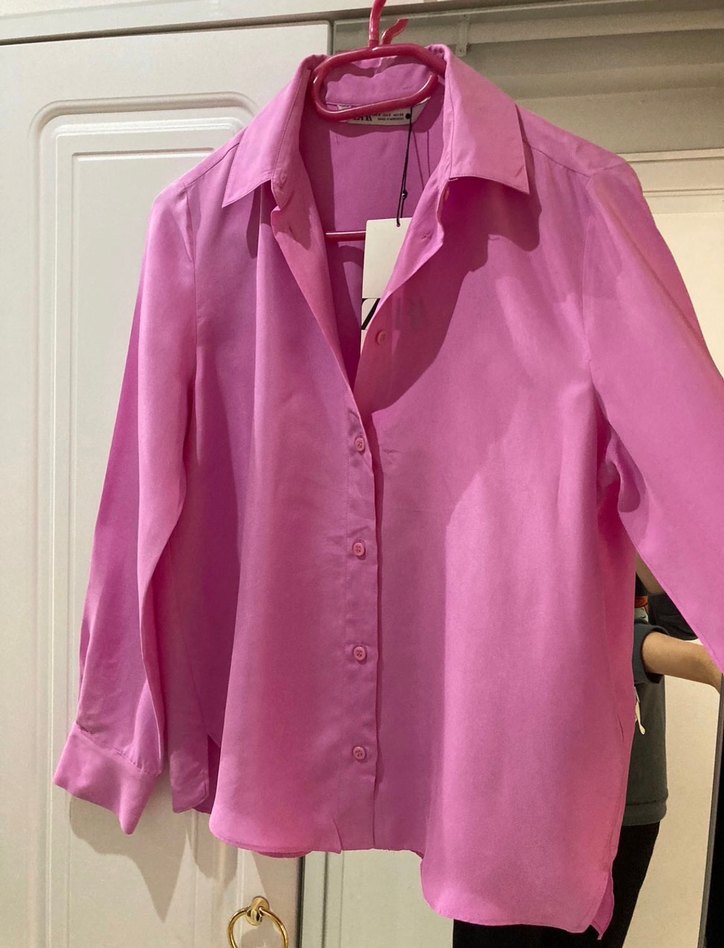 Zara ipek gömlek - Görsel 2