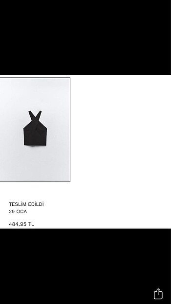 Zara kruvaze halter yaka örme top - Görsel 6