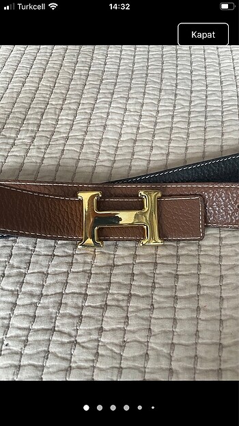 Hermes Hermes çift taraflı kemer