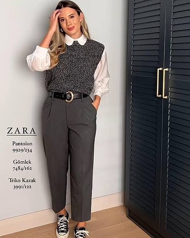 Zara oversize örgü süveter - Görsel 3