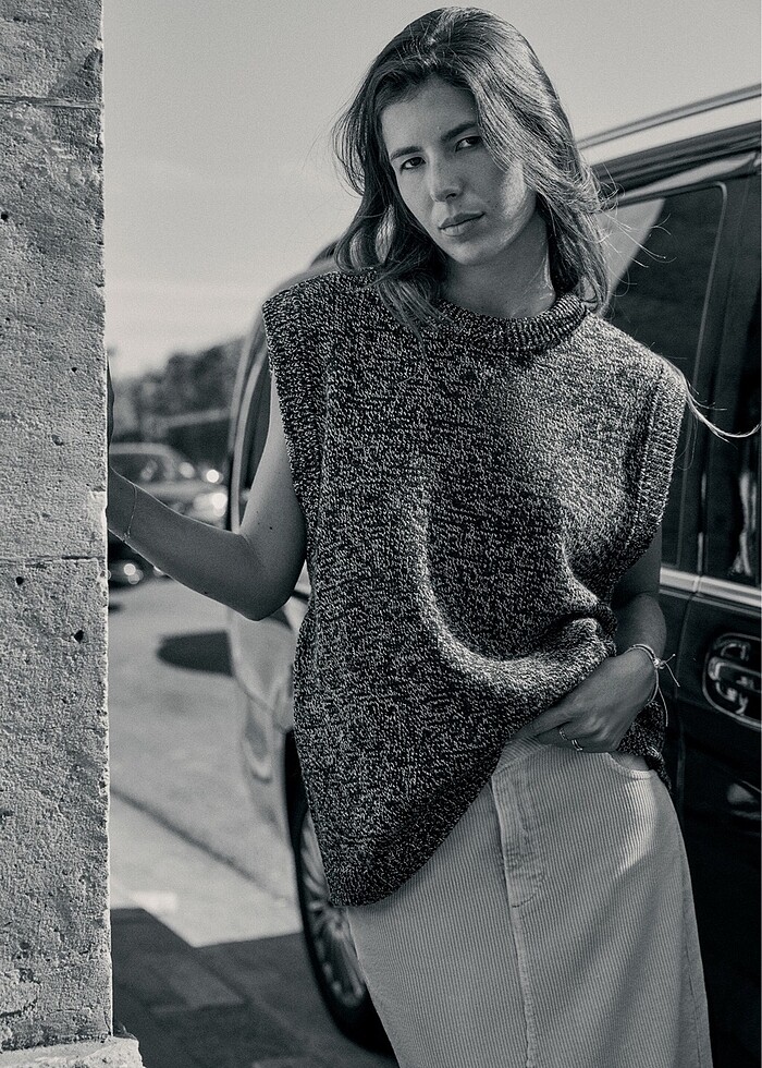 Zara oversize örgü süveter - Görsel 2