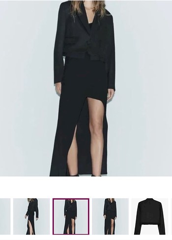 Zara crop blazer - Görsel 3