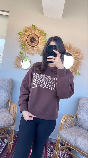 Zebra Detaylı Sweatshirt