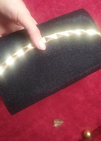  Beden altın Renk Zincir Detaylı Altın Süet Kadın Portföy Çanta