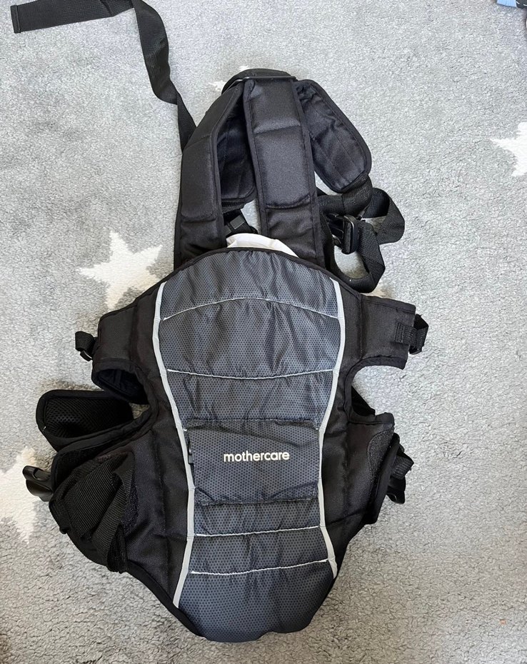 Mothercare Siyah Gri Bebek Taşıma Aparatı - Görsel 3