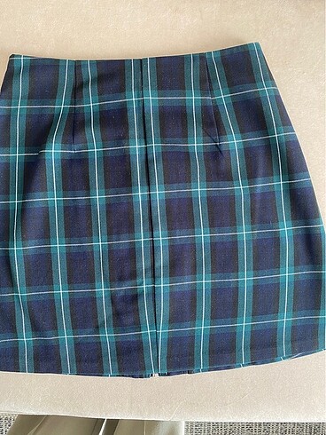 36 Beden çeşitli Renk Stradivarius ekoseli mini etek