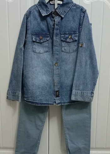 Mavi Denim Erkek Çocuk Gömlek - Görsel 3