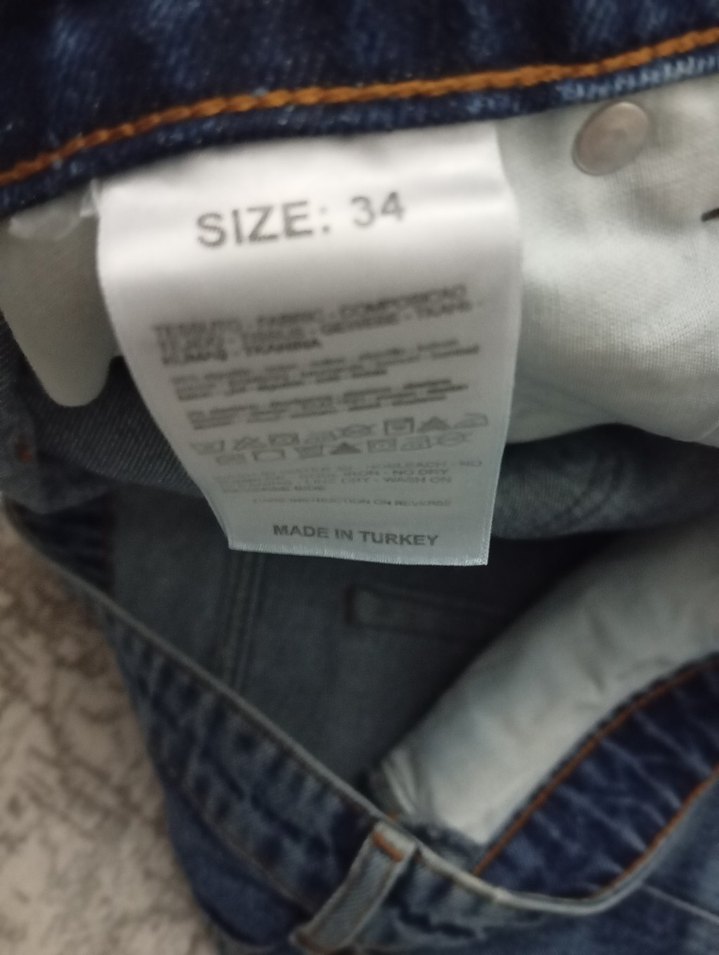 maviDetaylı Loose Fit Kadın Kot Pantolon - Görsel 3