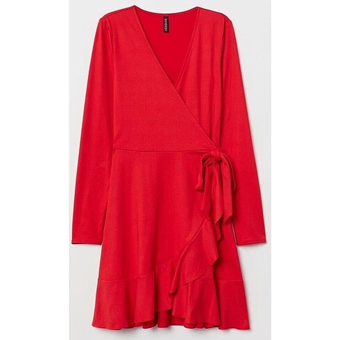H&M Kruvaze Elbise