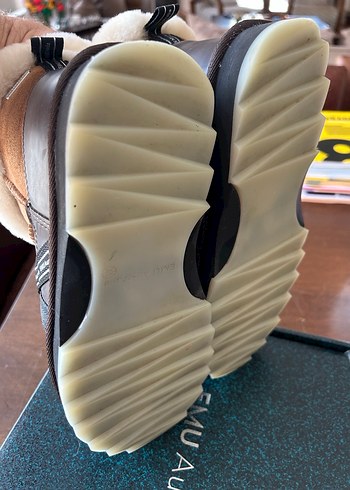 EMU Kahverengi Süet Kürklü Dolgu Topuk Botlar - Görsel 6