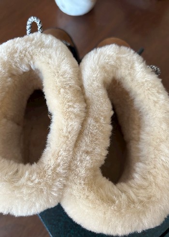 EMU Kahverengi Süet Kürklü Dolgu Topuk Botlar - Görsel 7