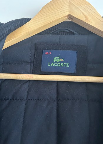 LACOSTE Düğmeli Siyah Erkek Midi Kaban - Görsel 6