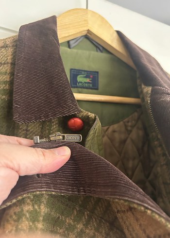 Lacoste Düğmeli Kahverengi Midi Yün Ceket - Görsel 8