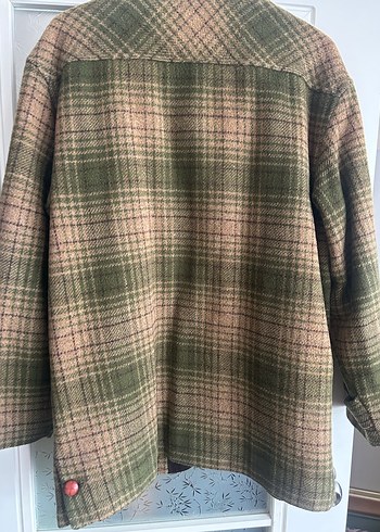 Lacoste Düğmeli Kahverengi Midi Yün Ceket - Görsel 4