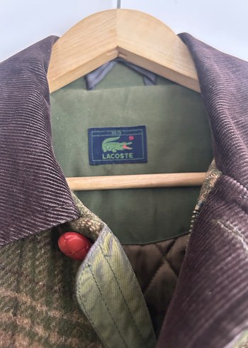 Lacoste Düğmeli Kahverengi Midi Yün Ceket - Görsel 6