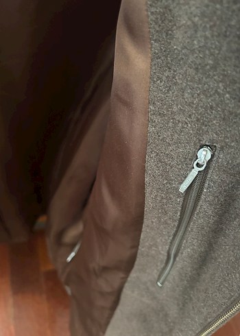 Lacoste Erkek Kahverengi Fermuarlı Midi Ceket - Görsel 8