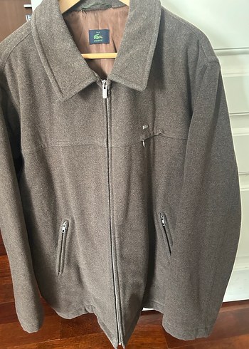 Lacoste Erkek Kahverengi Fermuarlı Midi Ceket - Görsel 5