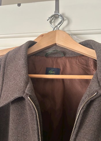 Lacoste Erkek Kahverengi Fermuarlı Midi Ceket - Görsel 4