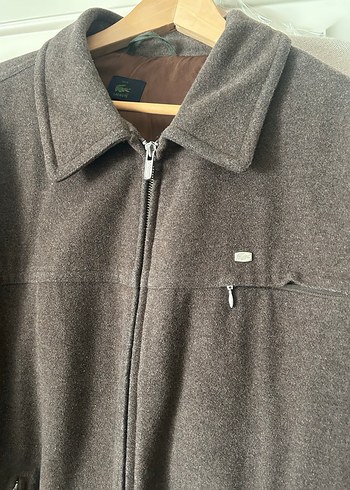 Lacoste Erkek Kahverengi Fermuarlı Midi Ceket - Görsel 2
