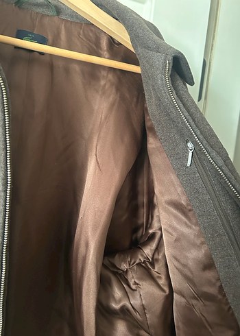 Lacoste Erkek Kahverengi Fermuarlı Midi Ceket - Görsel 6