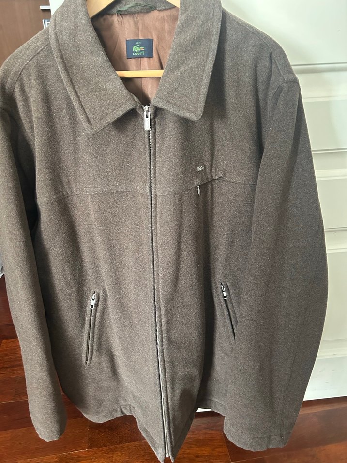 Lacoste Erkek Kahverengi Fermuarlı Midi Ceket - Görsel 5