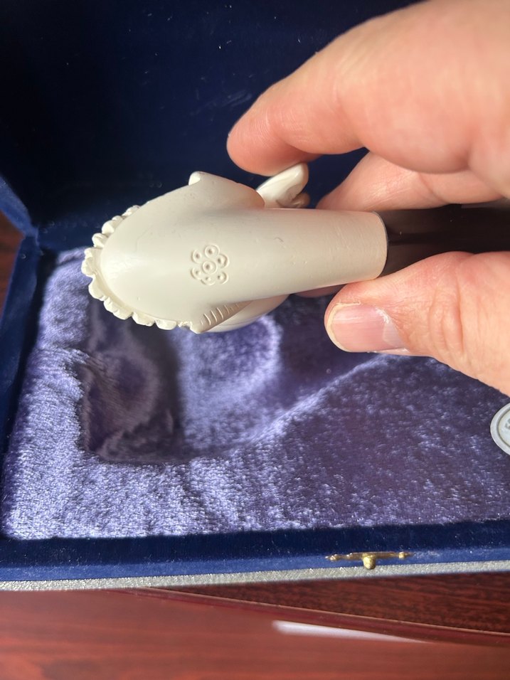 Beyaz Meerschaum Pipo ve Kutu - Görsel 4