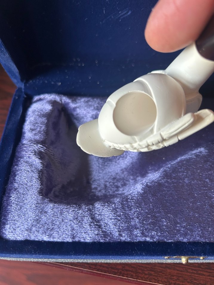 Beyaz Meerschaum Pipo ve Kutu - Görsel 5