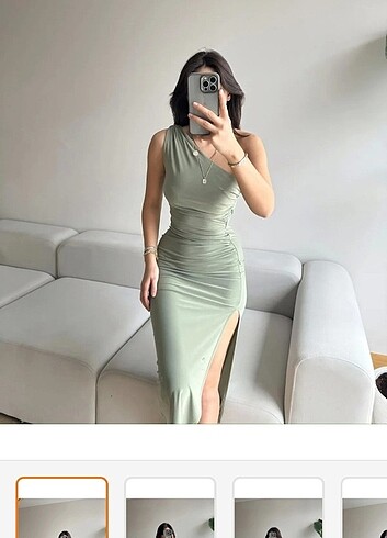 yırtmaçlı uzun elbise