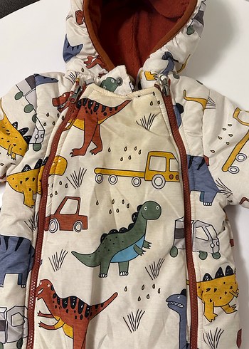 Renkli Baskılı Bebek Kızak Tulumu - Görsel 2