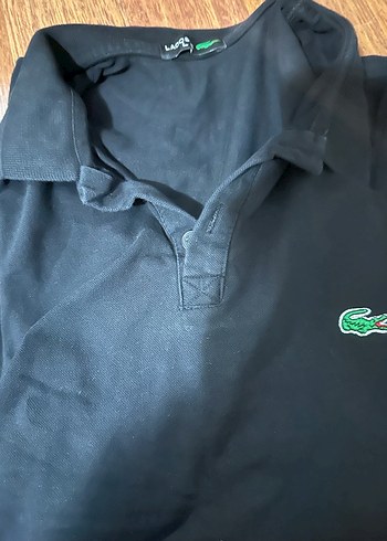 Lacoste Erkek Siyah Uzun Kollu Polo Tişört - Görsel 2