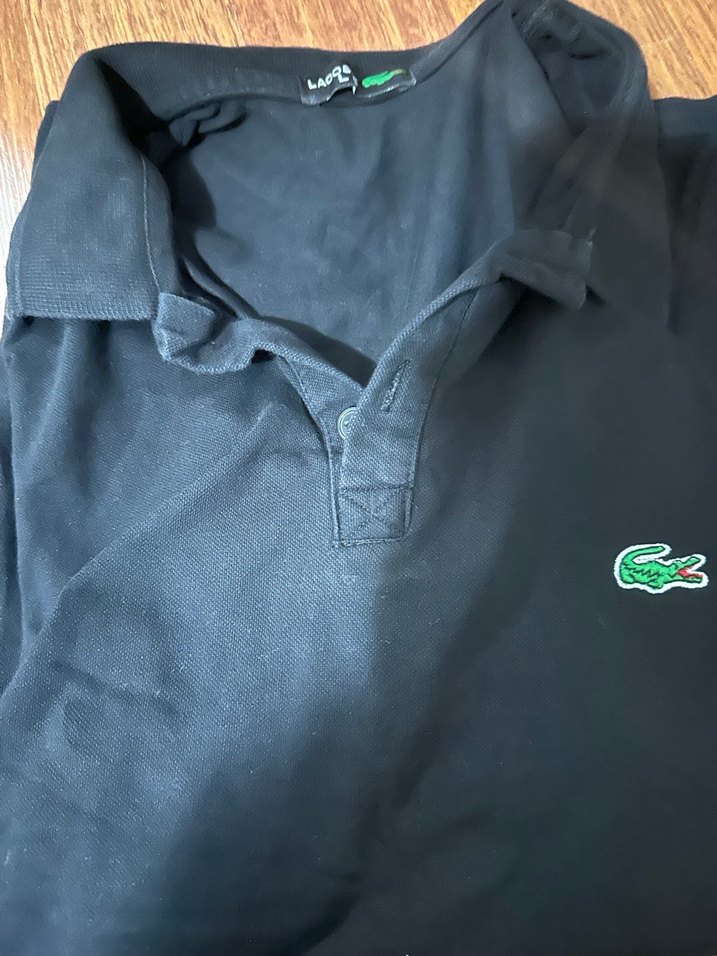 Lacoste Erkek Siyah Uzun Kollu Polo Tişört - Görsel 2