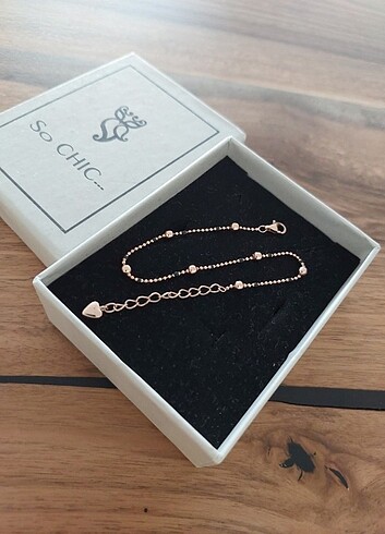 Beden So Chic Rose Gümüş Bileklik
