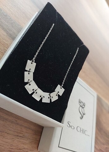 So Chic Çelik Kolye Yeni So Chic