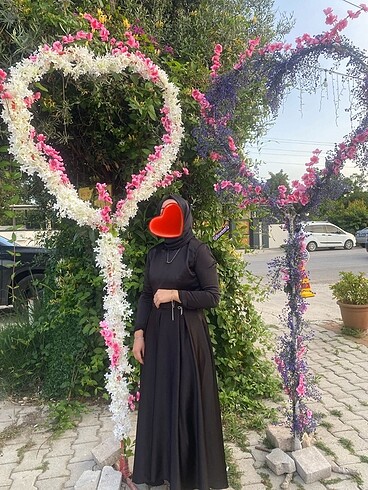 Siyah tesettür abiye