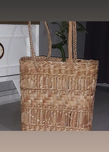 Çok şık hasır çanta 