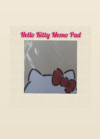 HELLOKİTTY MEMO PAD