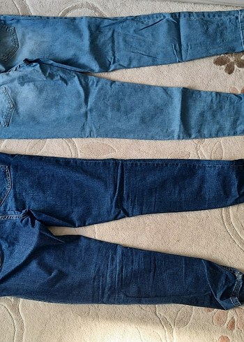 l Beden mavi Renk Kadın Kot Hamile Pantolonu Velcro Detaylı