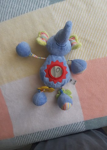 Beden Renkli Bebek Diş Kaşıyıcı ve Çıngırak Seti