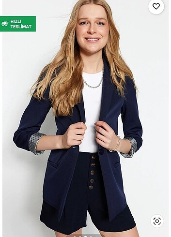 Trendyol & Milla Lacivert Blazer Ceket