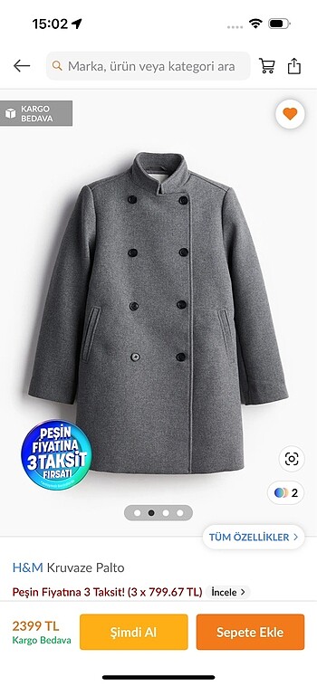 H&M palto