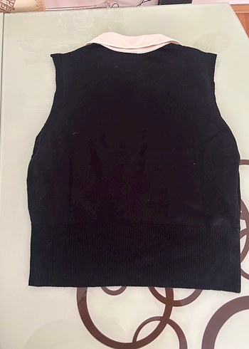 Trendyol & Milla Siyah Beyaz Polo Yaka Kadın Süveter