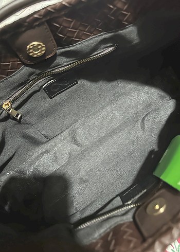 Kahverengi Deri Minimalist Kadın Çanta - Görsel 8