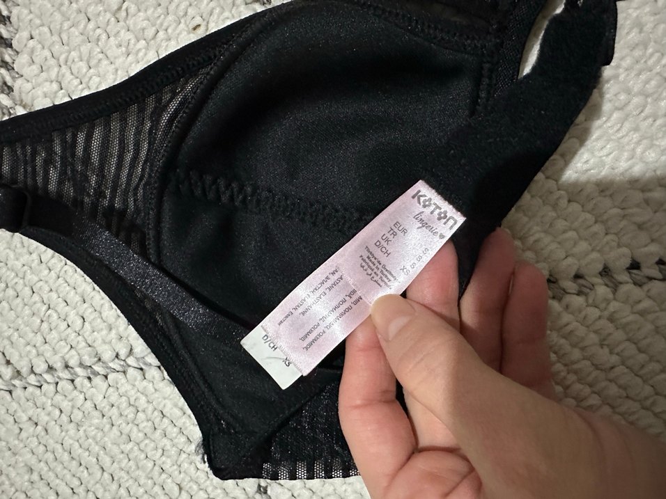 Dolgusuz Balensiz Siyah Soft Sütyen - Görsel 5