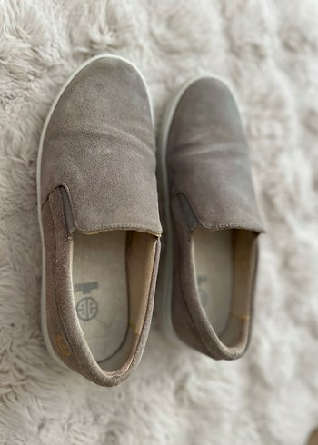 Elle Gri Süet Kadın Günlük Ayakkabı - Görsel 4