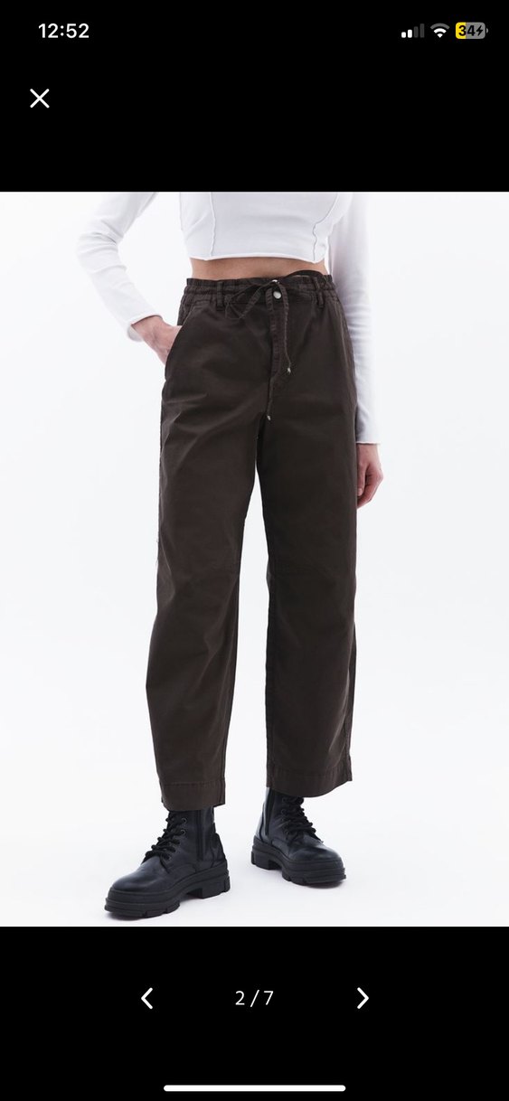 Oxxo füme Rengi normal bel baggy jean pantolon - Görsel 2