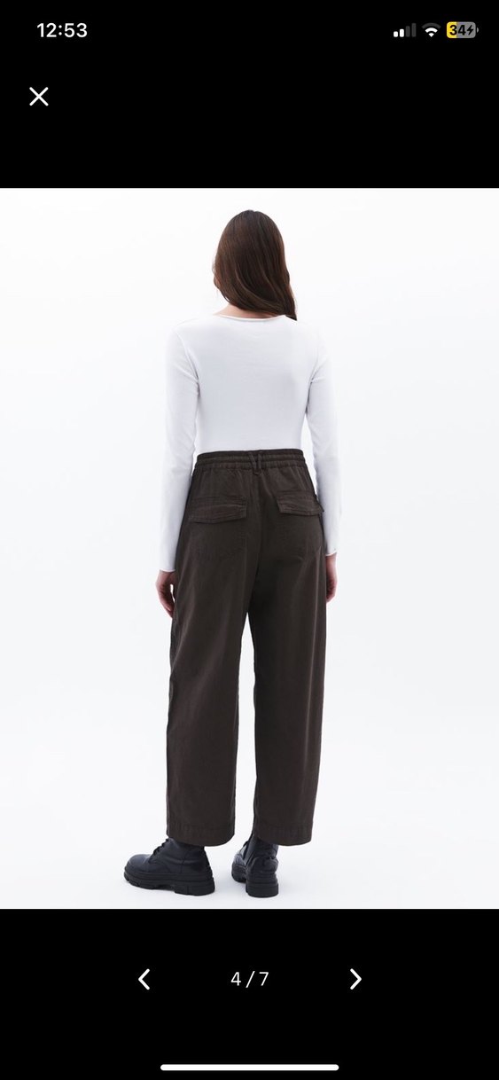 Oxxo füme Rengi normal bel baggy jean pantolon - Görsel 4